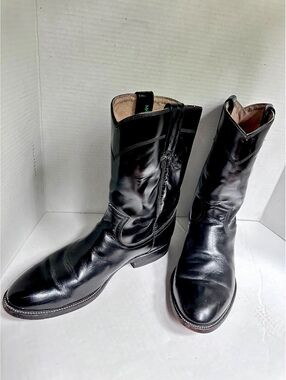 Mexico Lindo Artisanal Western Handcrafted Leather Cowboy Boots Size 29.5/11.5